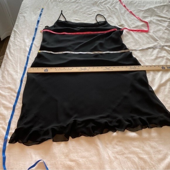 NWT  CDC Slip Dress Matching Lace Velvet Formal Evening Jacket Black SZ 14 - Picture 15 of 15